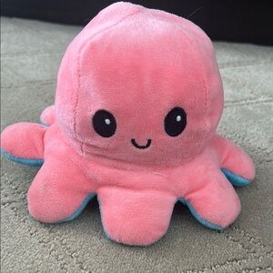 Reversible Pink and Blue Octopus Plush Toy
